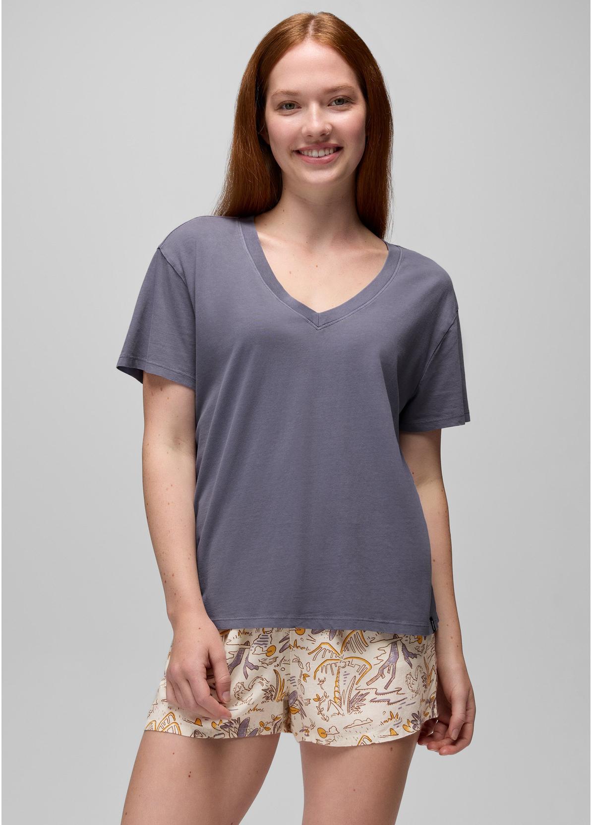 Everyday Short V Neck Tee - Fitted