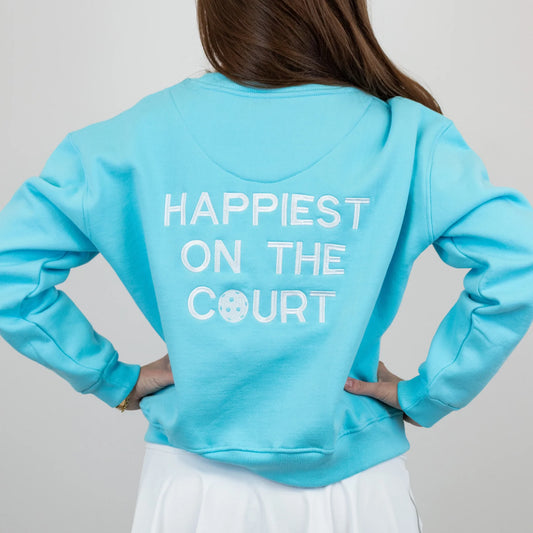 Happiest on the (Pickleball) Court Sweatshirt