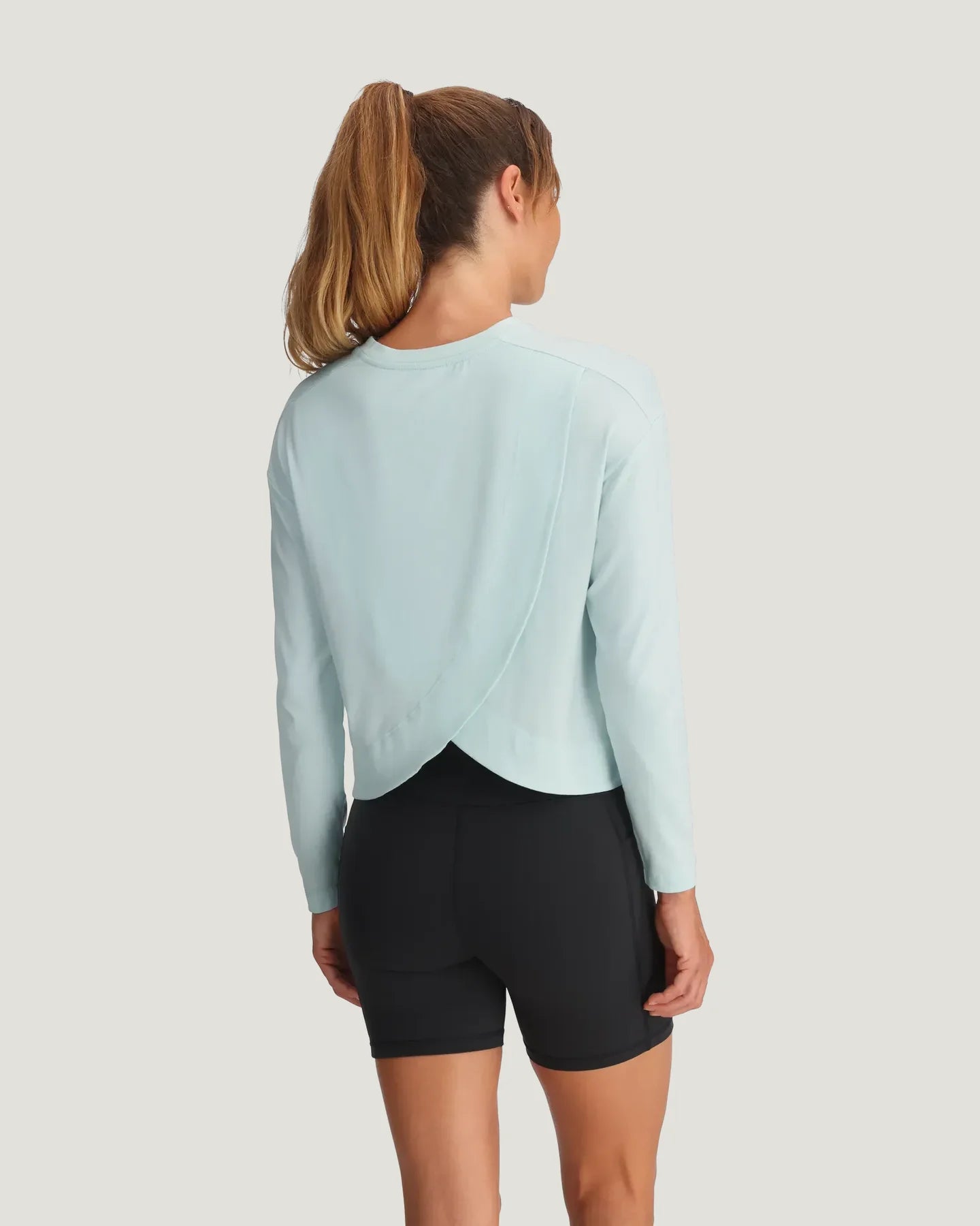 Bamboo Shade Crossover Long Sleeve - Fitted