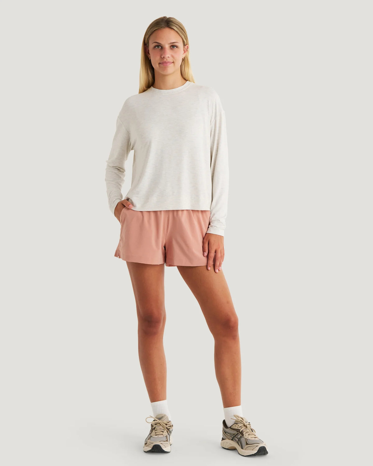 Bamboo Shade Crossover Long Sleeve