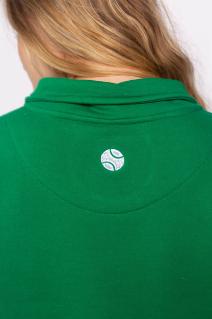 Happiest on the Court Half Zip Sweatshirt - Fitted