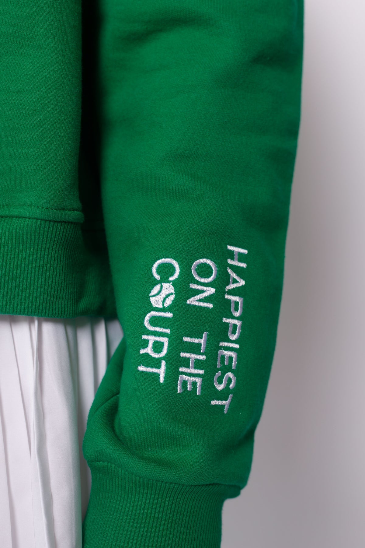 Happiest on the Court Half Zip Sweatshirt - Fitted