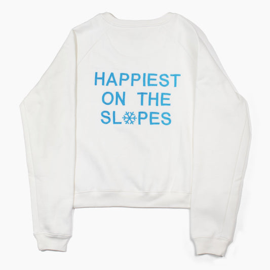 Happiest on the Slopes Sweatshirt - Fitted