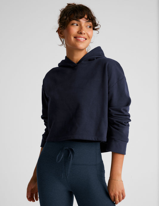 Happiness Cropped Hoodie - Fitted