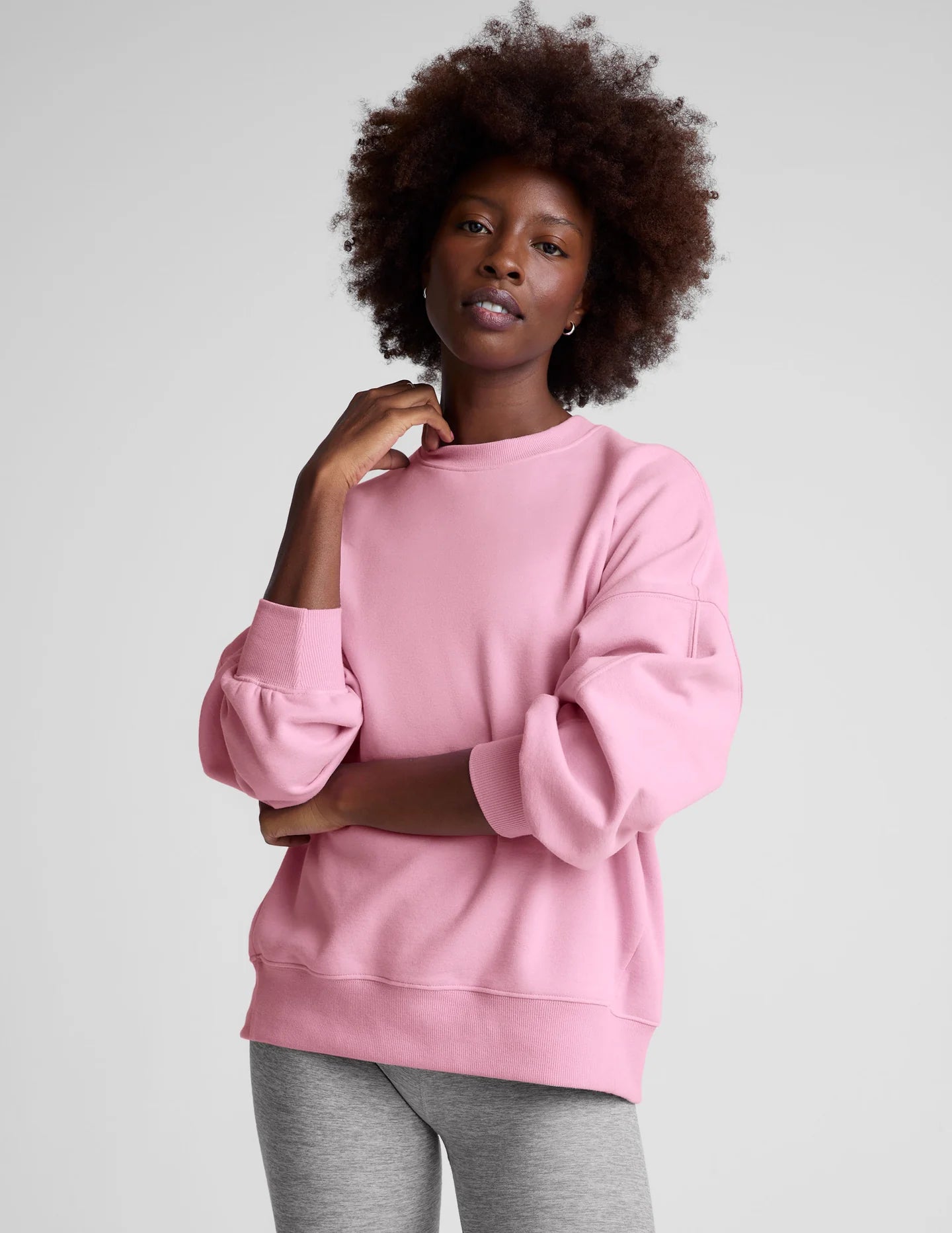 LuxeFleece Oversized Sweatshirt - Fitted