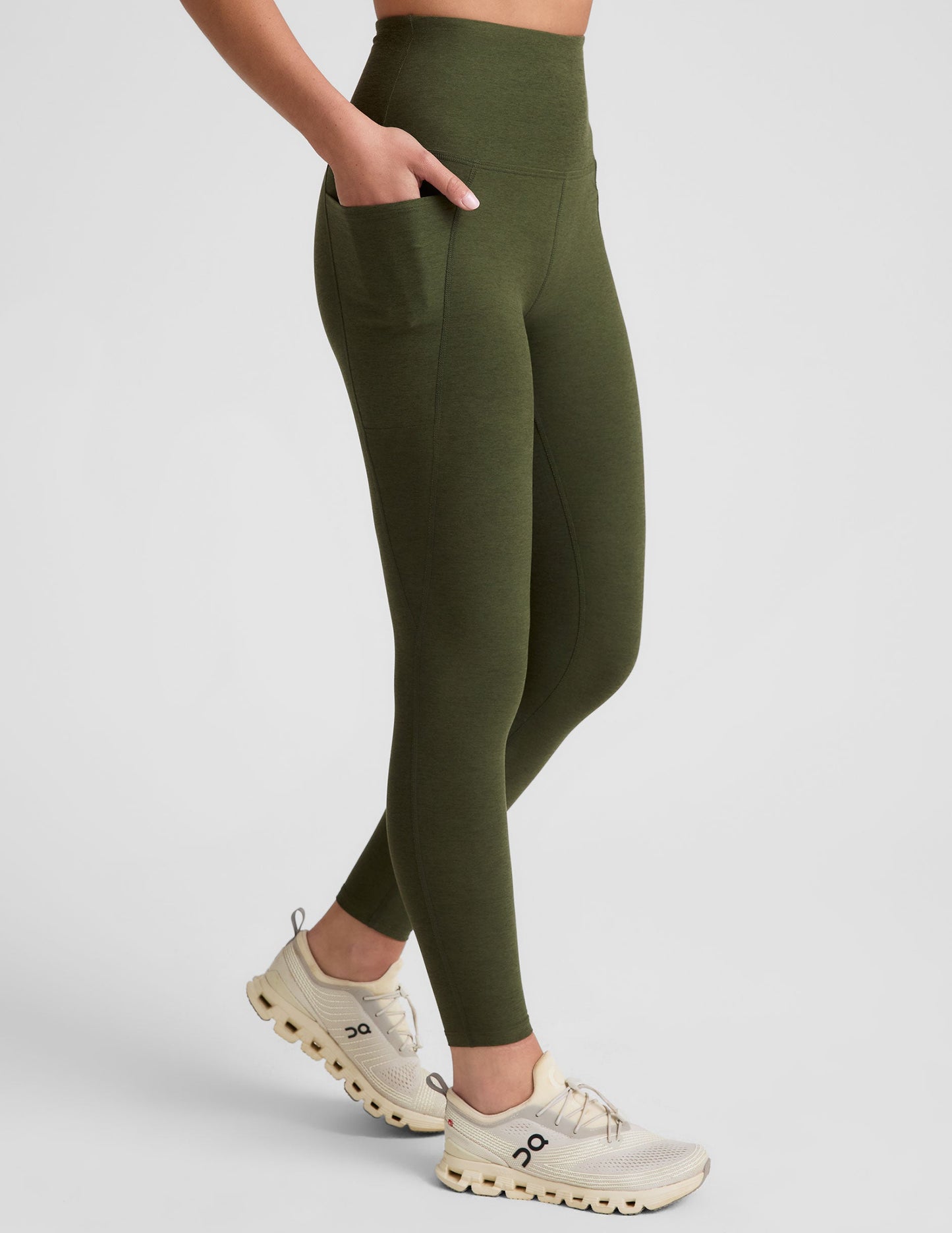 Spacedye Out Of Pocket High Waisted Midi Legging - Fitted