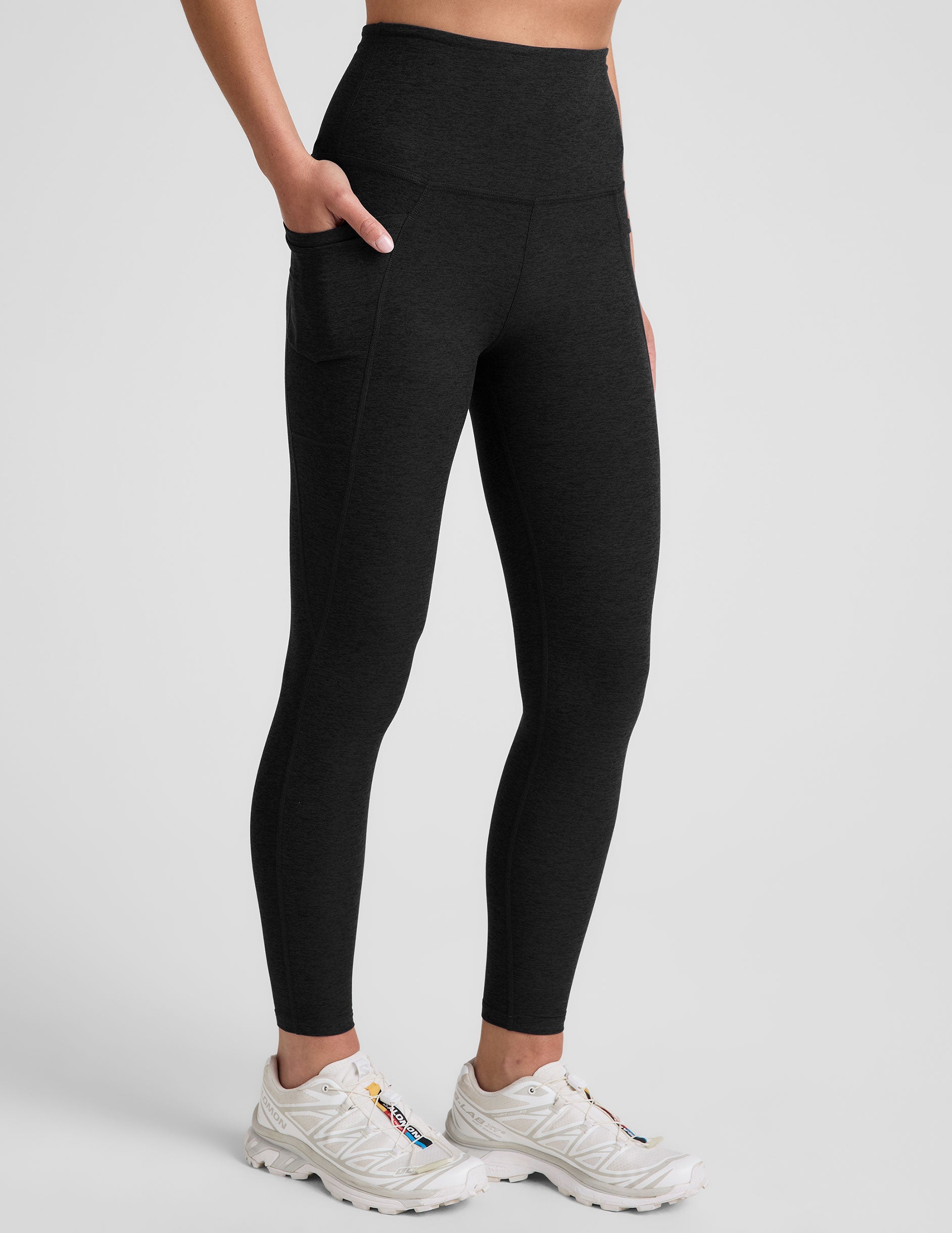 Spacedye Out Of Pocket High Waisted Midi Legging - Fitted