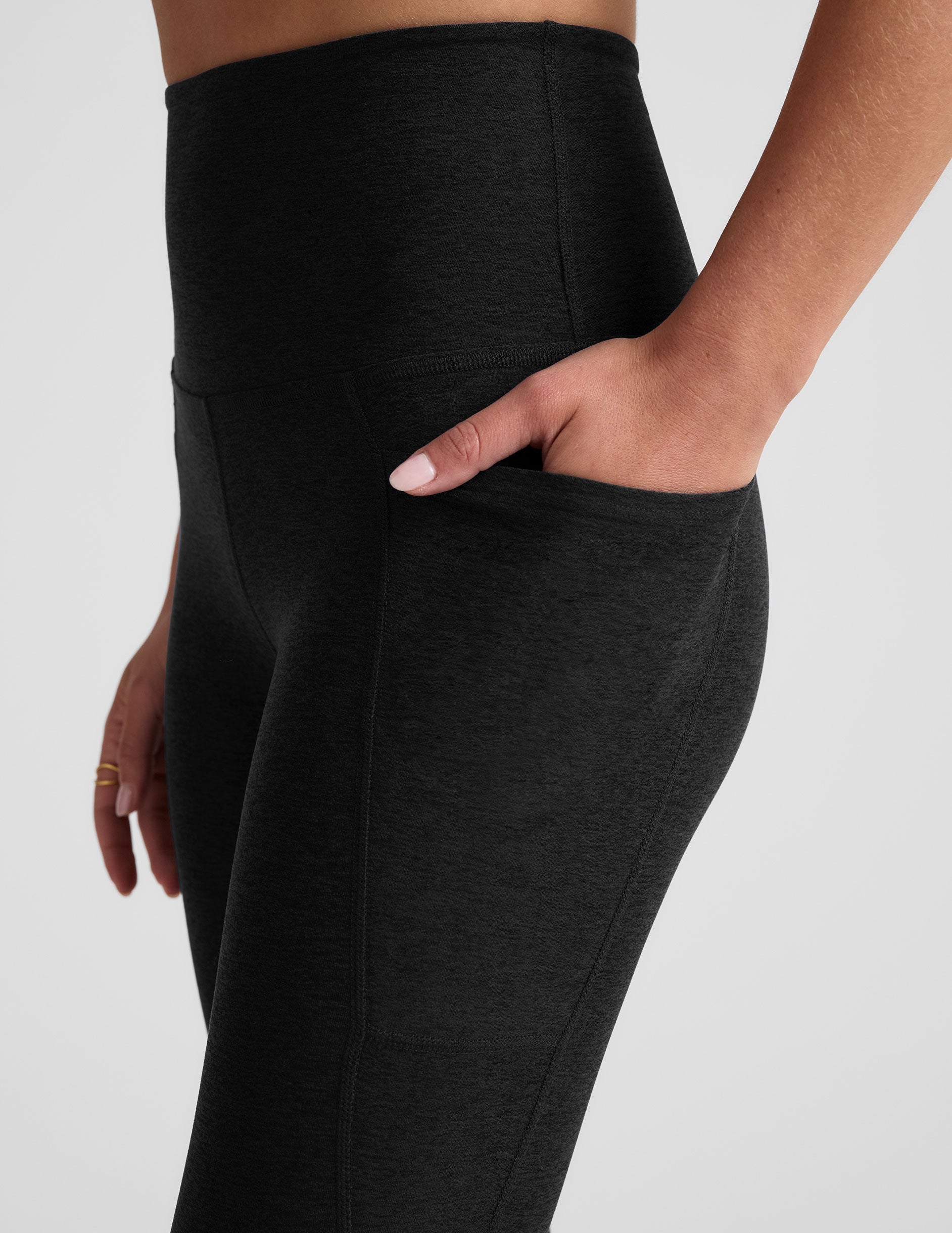 Spacedye Out Of Pocket High Waisted Midi Legging - Fitted