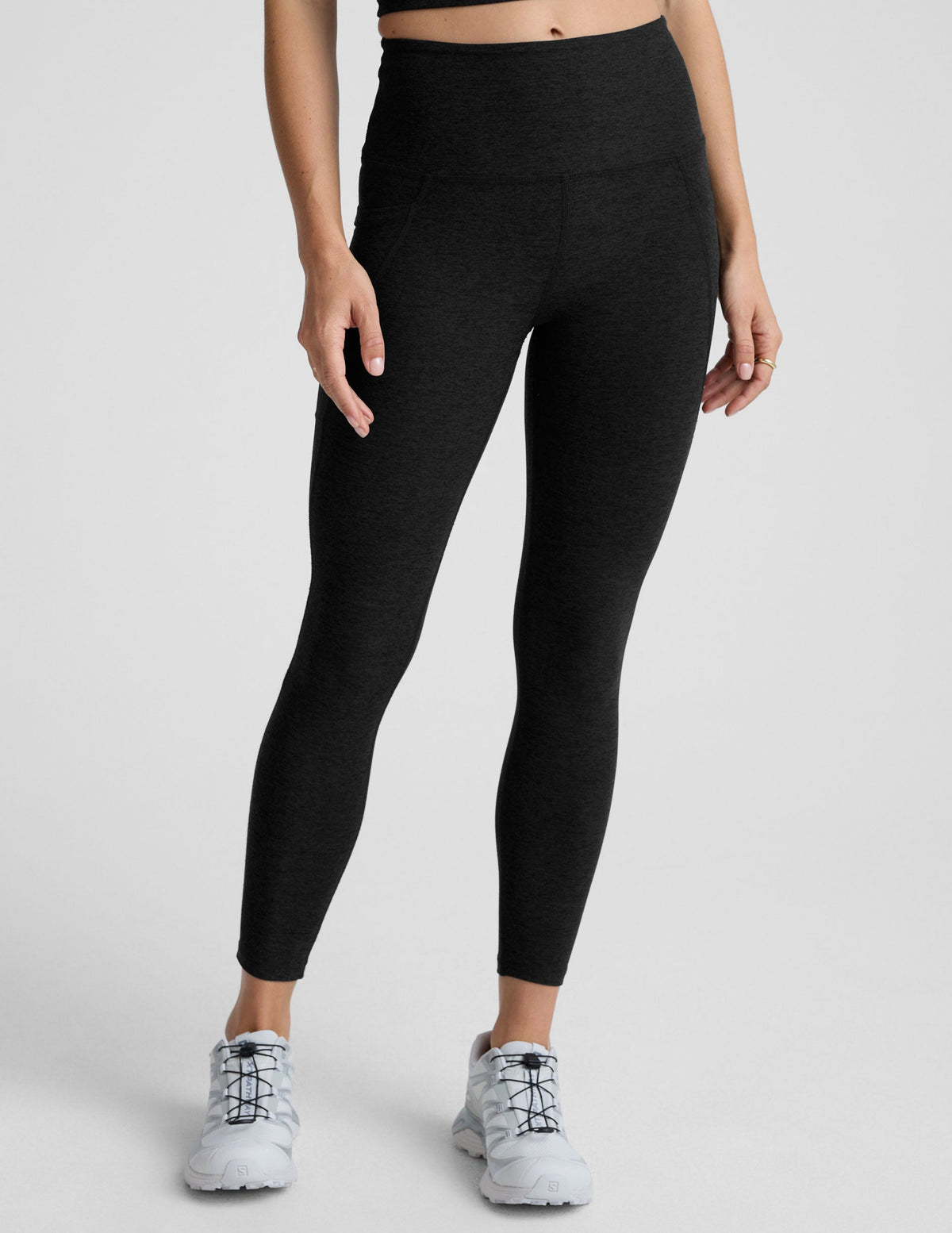 Spacedye Out Of Pocket High Waisted Midi Legging - Fitted