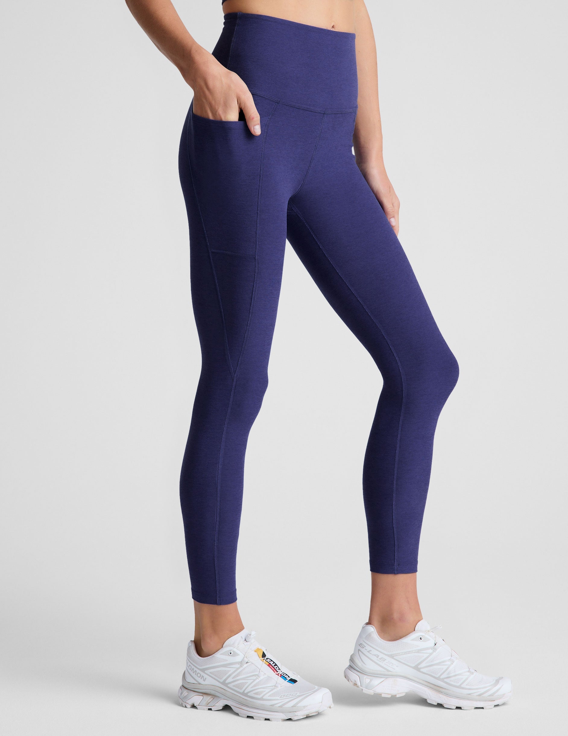 Spacedye Out Of Pocket High Waisted Midi Legging - Fitted