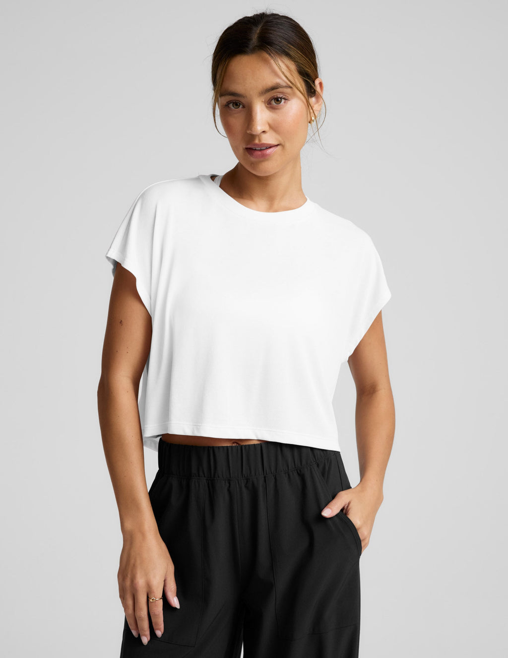 Studio Luxe Cropped Tee - Fitted