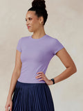 Microluxe Rib Short Sleeve - Fitted