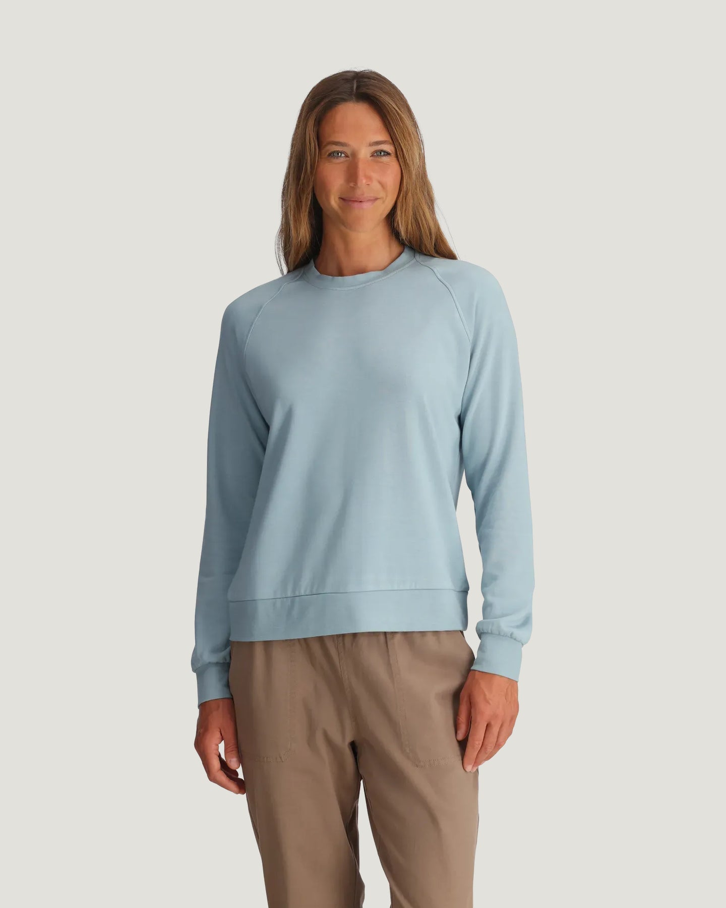 Bamboo Lightweight Fleece Crew - Fitted