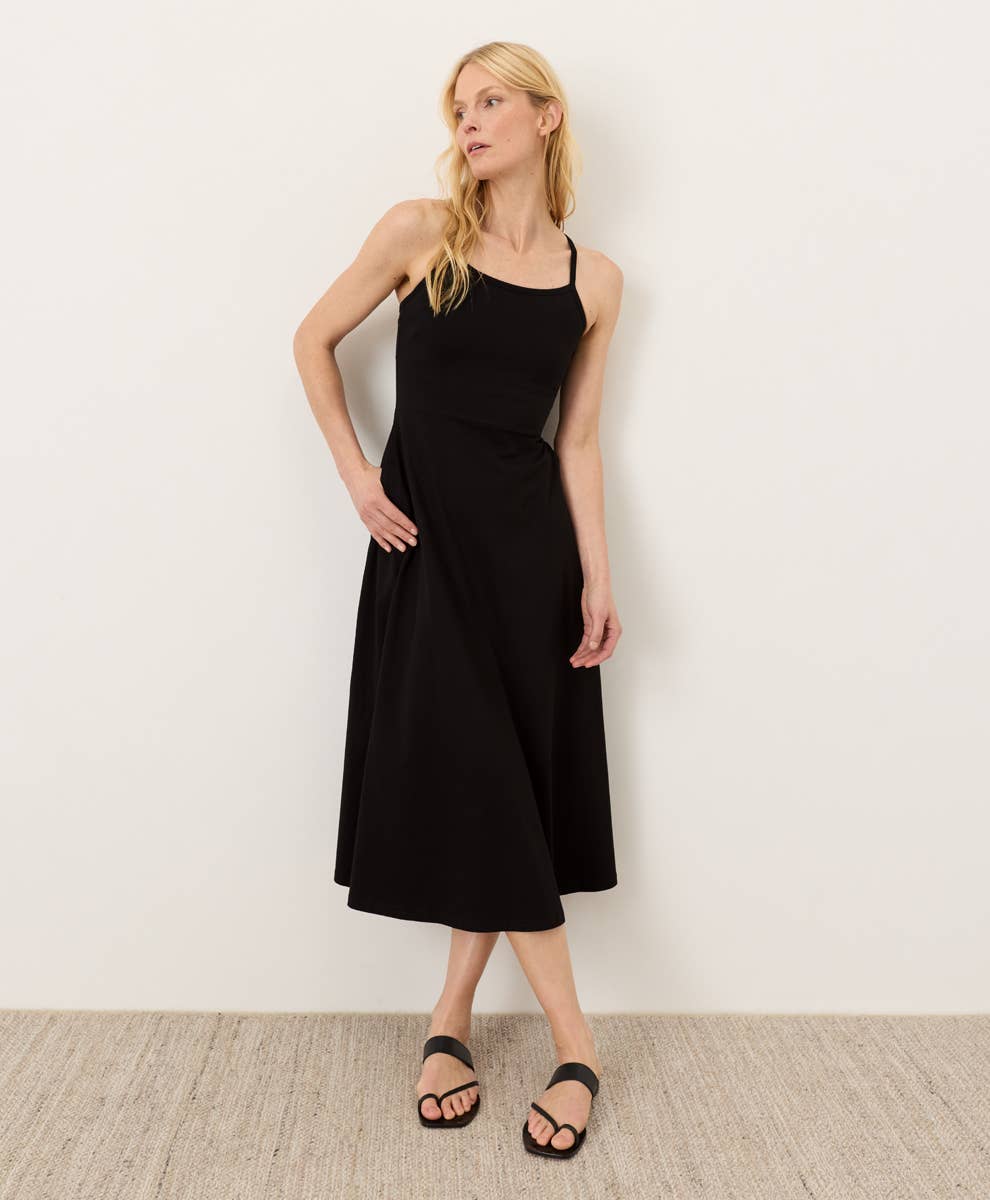 Fit & Flare Midi Dress - Fitted