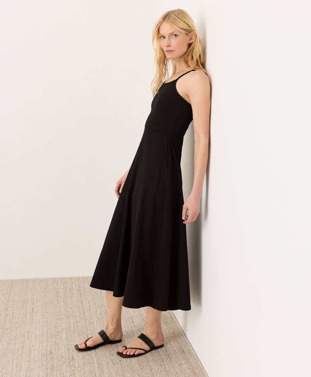 Fit & Flare Midi Dress - Fitted