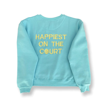 Happiest on the Court-Pickleball Sweatshirt
